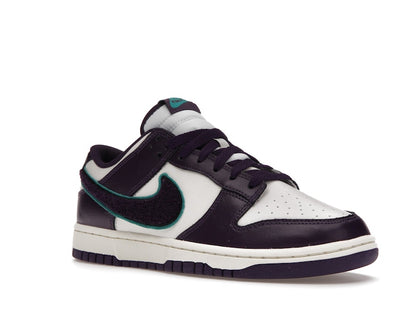 Nike Dunk Low Chenille Swoosh Sail Grand Purple