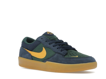 Nike SB Force 58 Midnight Navy Fir Gum Light Brown University Gold