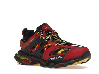 Balenciaga Track Trainers Burgundy Black