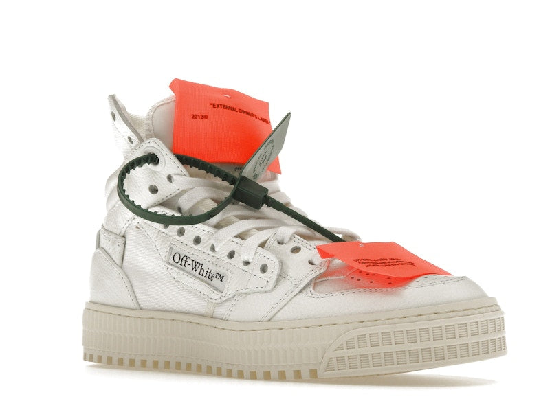 OFF-WHITE Off Court 3.0 Leather Canvas White White Orange (Women's)