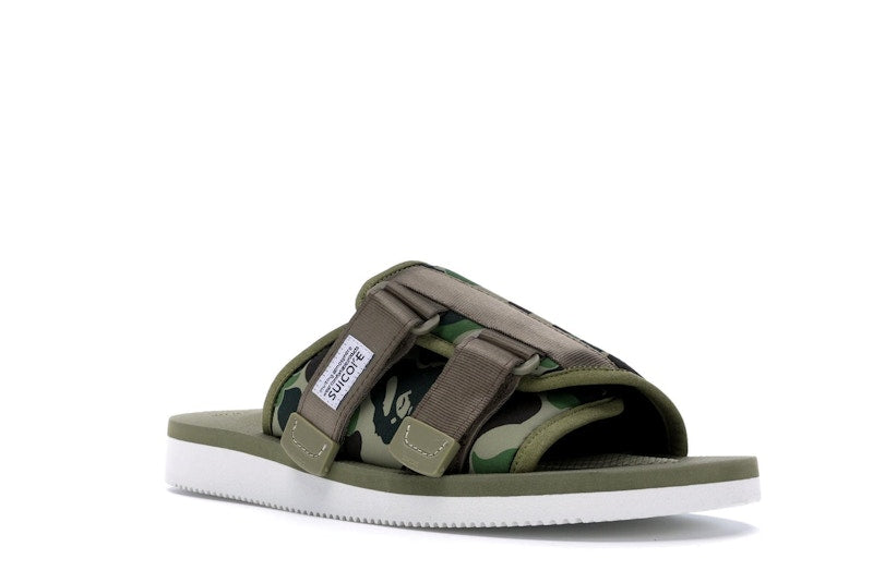 Suicoke x Bape ABC Kaw-Ape Green