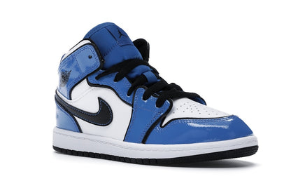 Jordan 1 Mid Signal Blue (PS)