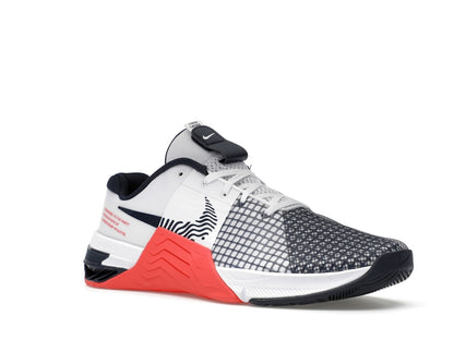 Nike Metcon 8 White Crimson Obsidian