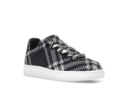Burberry Check Knit Box Sneaker Black White (Women's)
