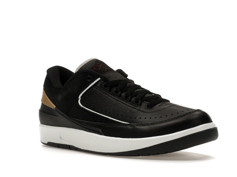 Jordan 2 Retro Low Black Metallic Gold (Women's)