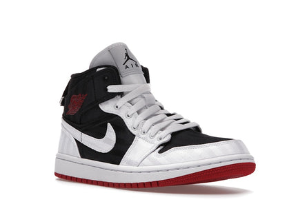 Jordan 1 Mid SE Utility Canvas White Black Gym Red (Women's)