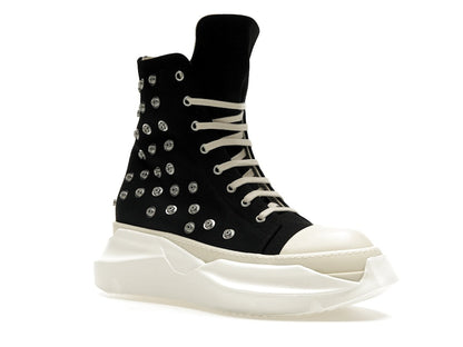 Rick Owens DRKSHDW Abstract Sneaks Studded Eyelets Black Milk