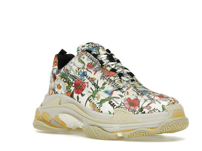 Gucci x Balenciaga The Hacker Project Triple S  Flora Print