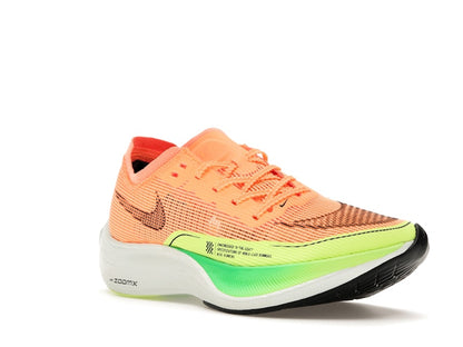 Nike ZoomX Vaporfly Next% 2 Peach Cream Green Shock (Women's)