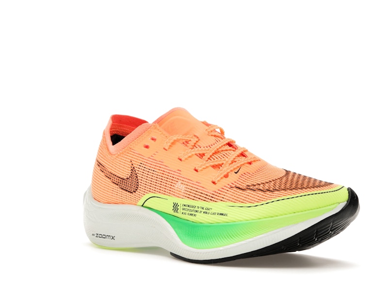 Nike ZoomX Vaporfly Next% 2 Peach Cream Green Shock (Women's)
