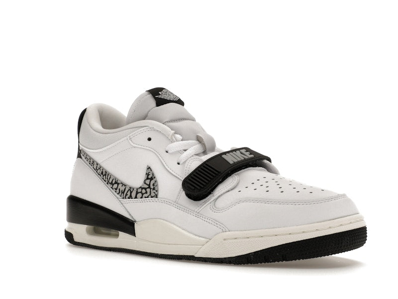 Jordan Legacy 312 Low White Black Elephant Swoosh