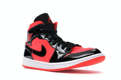 Jordan 1 Mid Hot Punch Black (Women's)