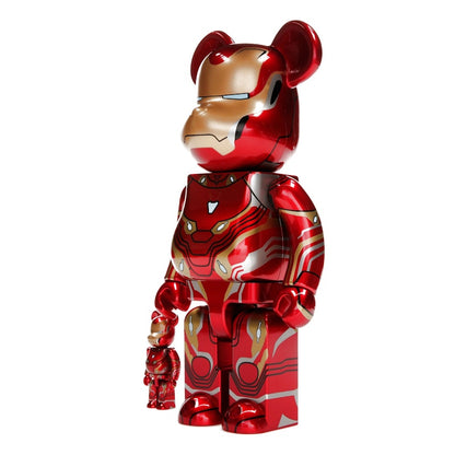 Bearbrick x Marvel Iron Man Mark 50 100% & 400% Set
