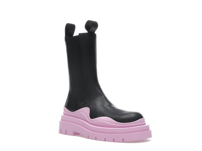 Bottega Veneta Tire Chelsea Boot Black Gloss (Women's)