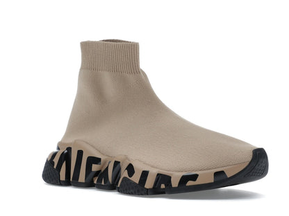 Balenciaga Speed Graffiti Beige Black (Women's)