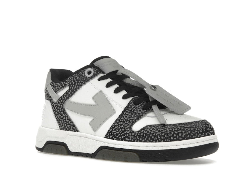 OFF-WHITE Out Of Office OOO Low Tops Black Grey with Dots