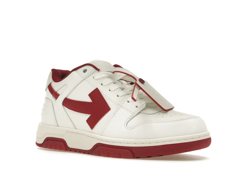 OFF-WHITE Out Of Office OOO Low Tops White Red White Tag