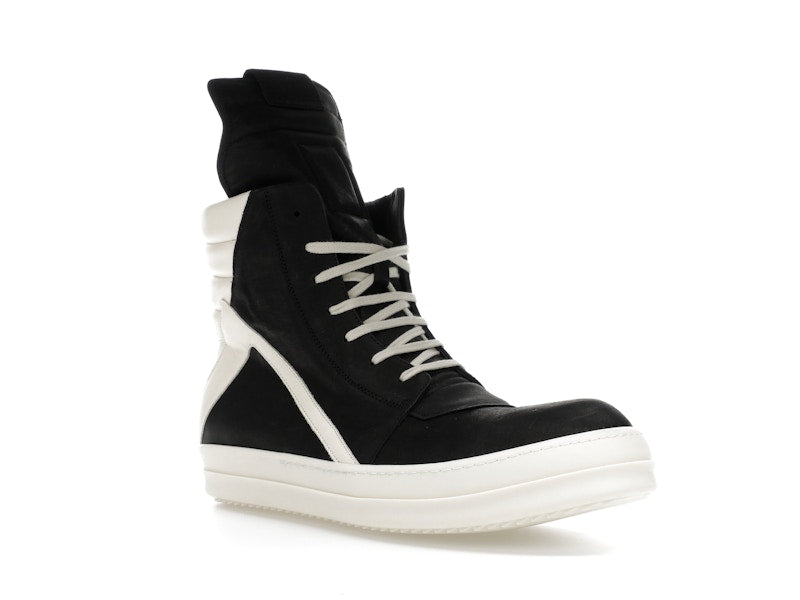 Rick Owens Geobasket High Black Milk