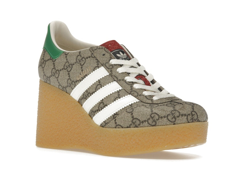 adidas x Gucci Gazelle Wedge Beige GG Monogram (Women's)
