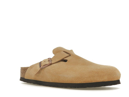 Birkenstock Boston Suede Latte Cream