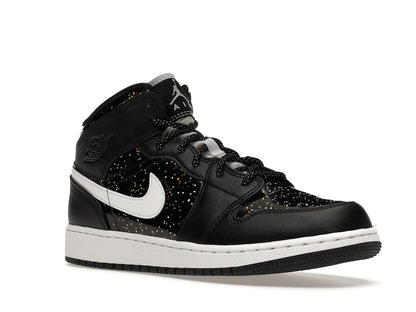 Jordan 1 Mid Black Speckle (GS)