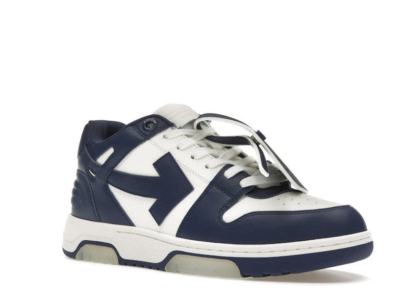 OFF-WHITE Out Of Office OOO Low Tops White Royal Blue