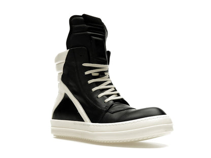 Rick Owens Strobe Geobasket High Black Milk
