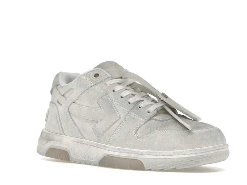 OFF-WHITE Out Of Office OOO Low Tops White Distressed