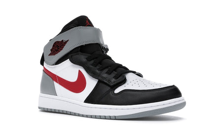 Jordan 1 High FlyEase Black Particle Grey Gym Red