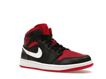 Jordan 1 Mid Black Gym Red White
