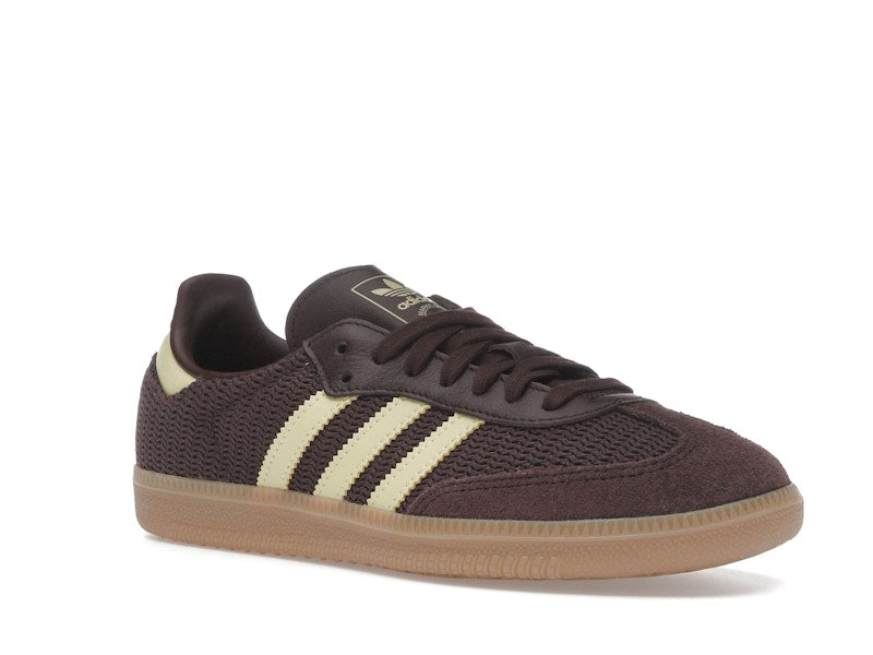 adidas Samba OG Shadow Brown Powder Yellow (Women's)