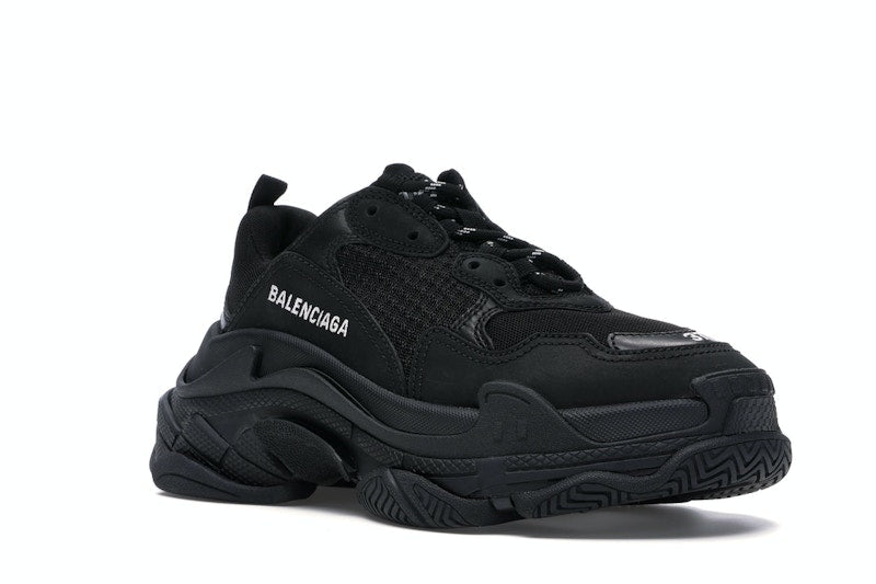 Balenciaga Triple S Triple Black (2018) Reissue Nondistressed (Women's)