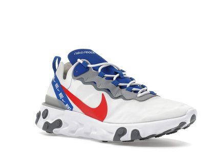 Nike React Element 55 White Game Royal Habanero Red