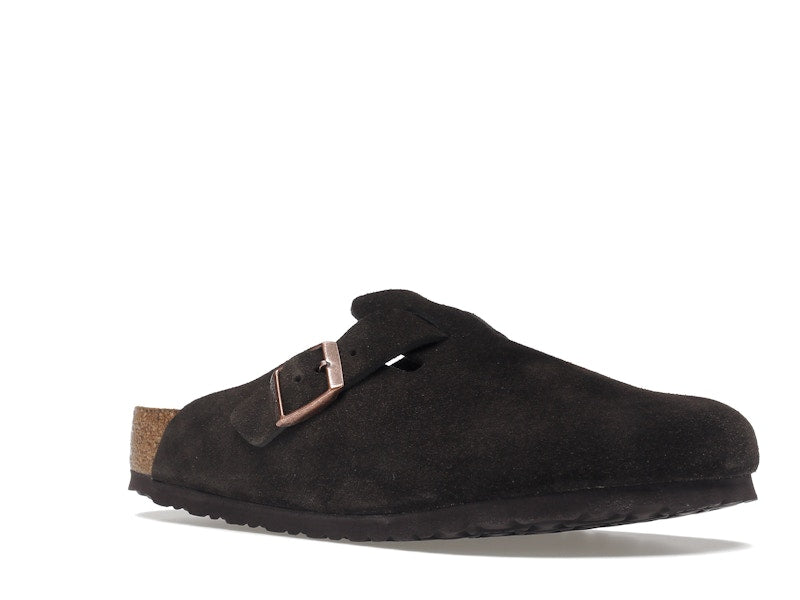 Birkenstock Boston Soft Footbed Suede  Mocha