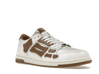 AMIRI Skel Top Low White Brown White