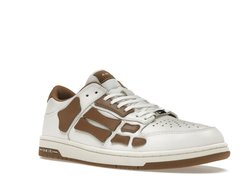 AMIRI Skel Top Low White Brown White