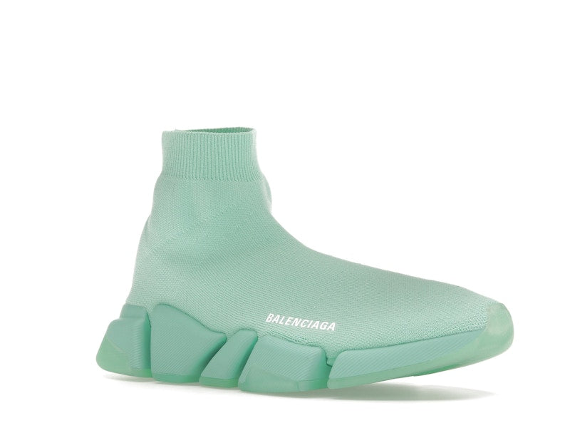 Balenciaga Speed 2.0 Recycled Transparent Sole Green (Women's)