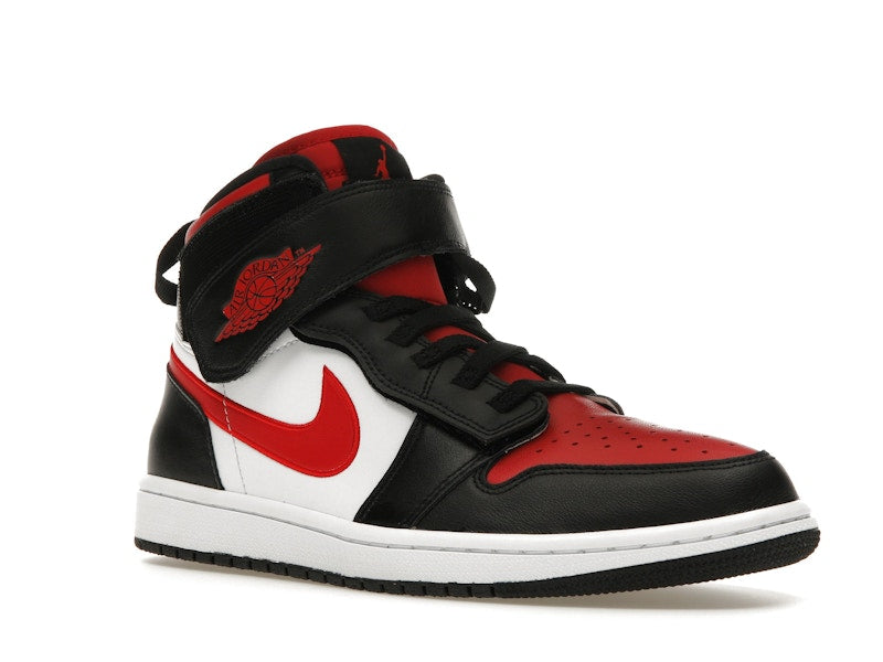 Jordan 1 High FlyEase Black White Fire Red
