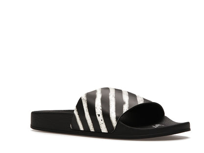 Off-White Spray Stripes Slides Black