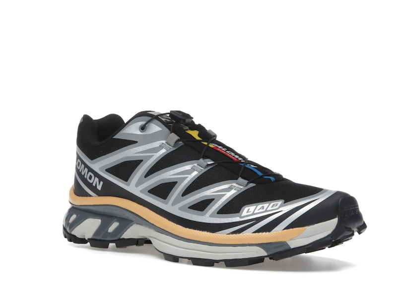 Salomon XT-6 Black Footwear Silver Warm Apricot