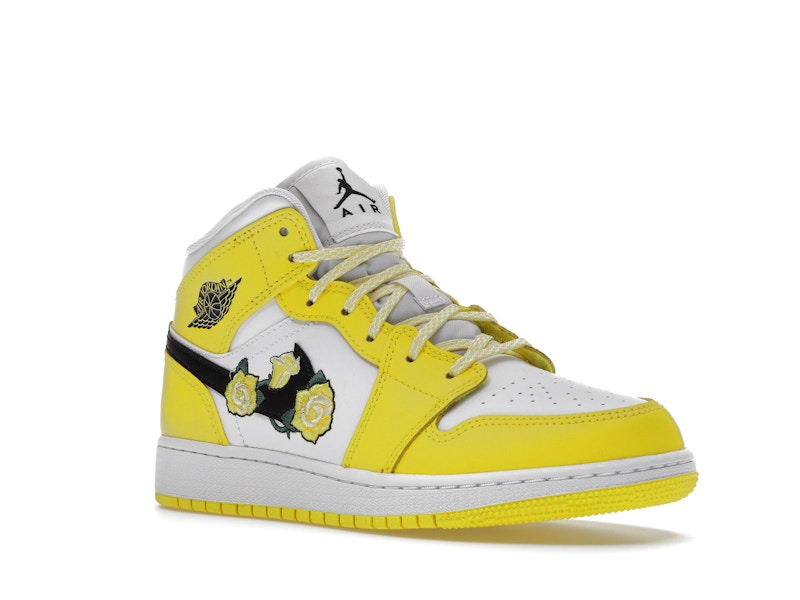 Jordan 1 Mid Dynamic Yellow Floral (GS)