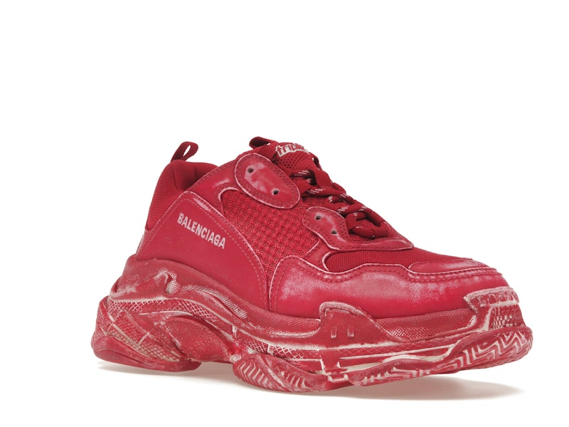 Balenciaga Triple S Faded Red