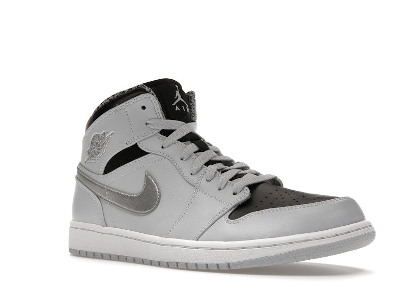 Jordan 1 Mid Pure Platinum Metallic Silver