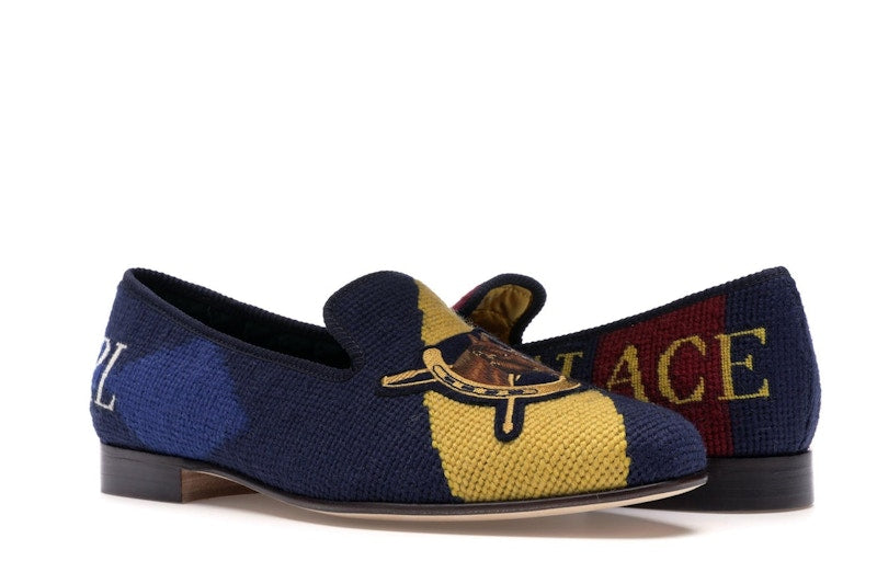 Ralph Lauren Formal Slipper Palace Engineered Equestrian Print