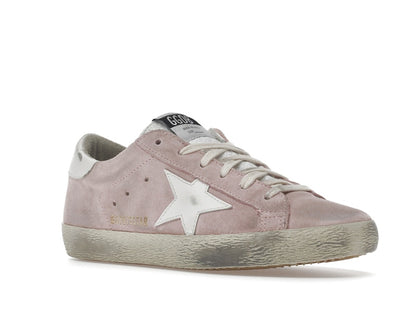 Golden Goose Super Star Pink Suede White