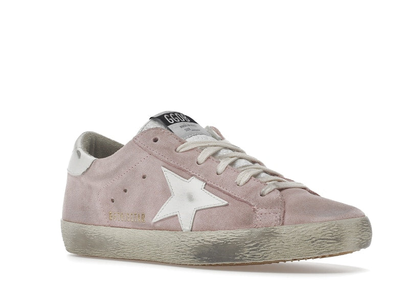 Golden Goose Super Star Pink Suede White