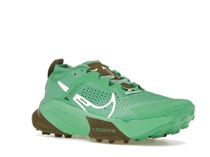 Nike ZoomX Zegama Trail Spring Green Olive Flak Black White