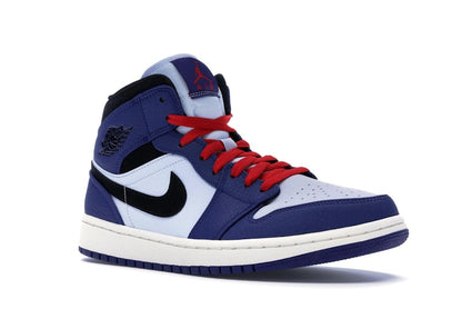 Jordan 1 Mid Deep Royal Blue Black