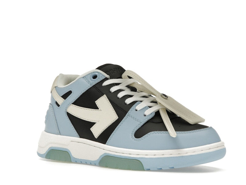 OFF-WHITE Out Of Office OOO Low Tops Light Blue Black