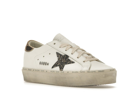 Golden Goose Hi Star White Glitter Gold (Women's)